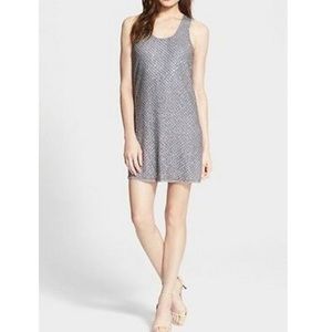 Joie PERI F Sequin & Bead Mini Cocktail Dress SZ M